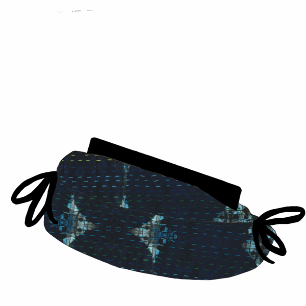 "Blue-Black Circles with Colored Rain" eCoddle Versa - Image 11